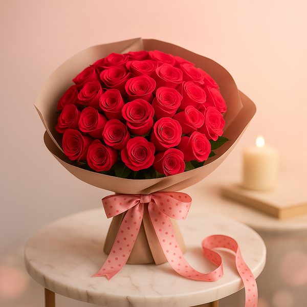 Pretty Pink Roses Fresh Flower Hand Bouquet