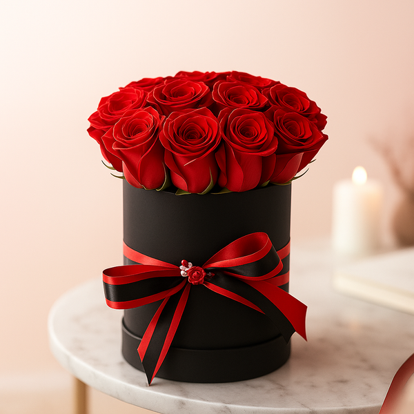 The Boxed Red Roses 12pcs