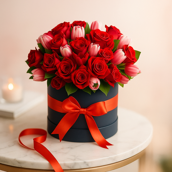 Roses and Tulips  Pre-Order 1 Day in Advance