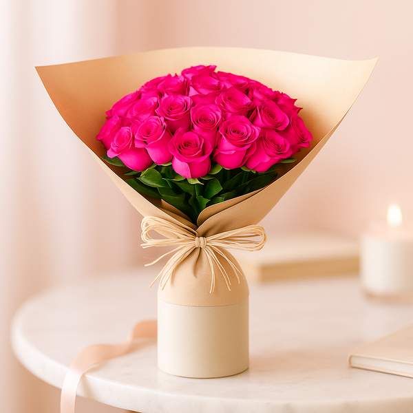 50 Pink Roses Bouquet