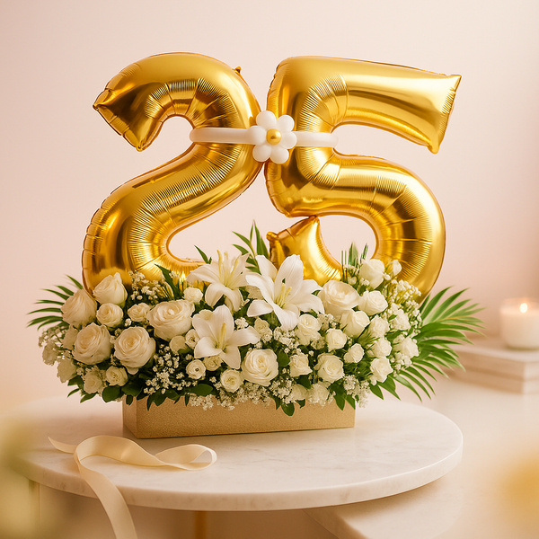 Any Two Number / Letter Fresh Flower Classic Arrangement