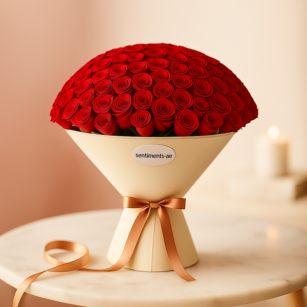 Royal 500 Red Roses Giant Hand-Tied Bouquet