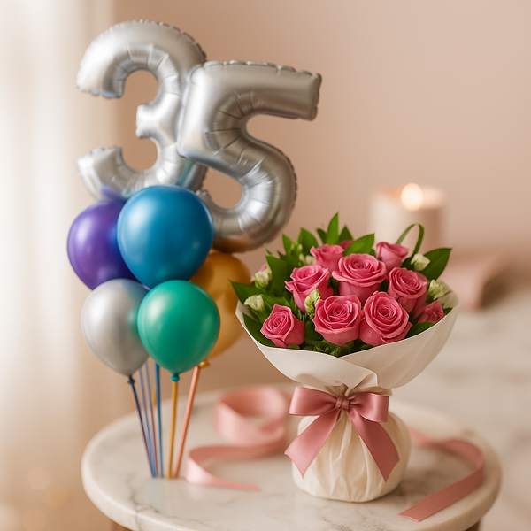 Any Occasion Chrome Bouquet Combo