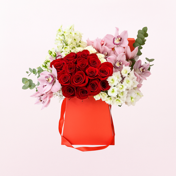 12 pcs Red Roses Arrangement