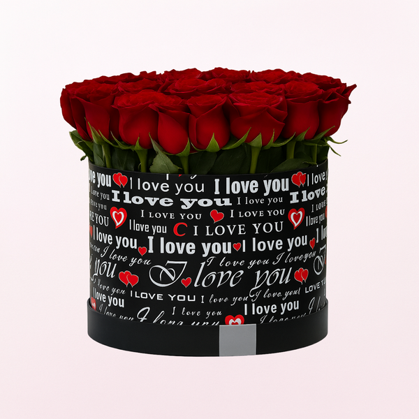 Red Roses - I Love You Box