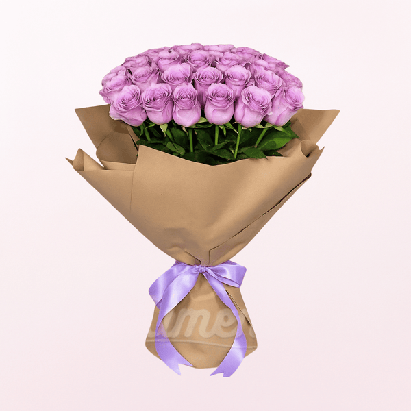 Pure Purple Rose Hand Bouquet