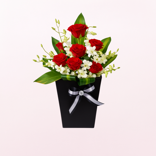 Admirer- Orchids with Roses