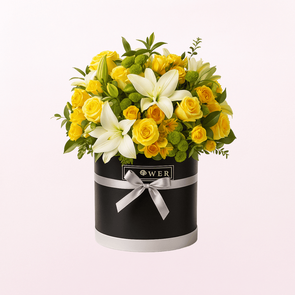 Bright Yellow and White